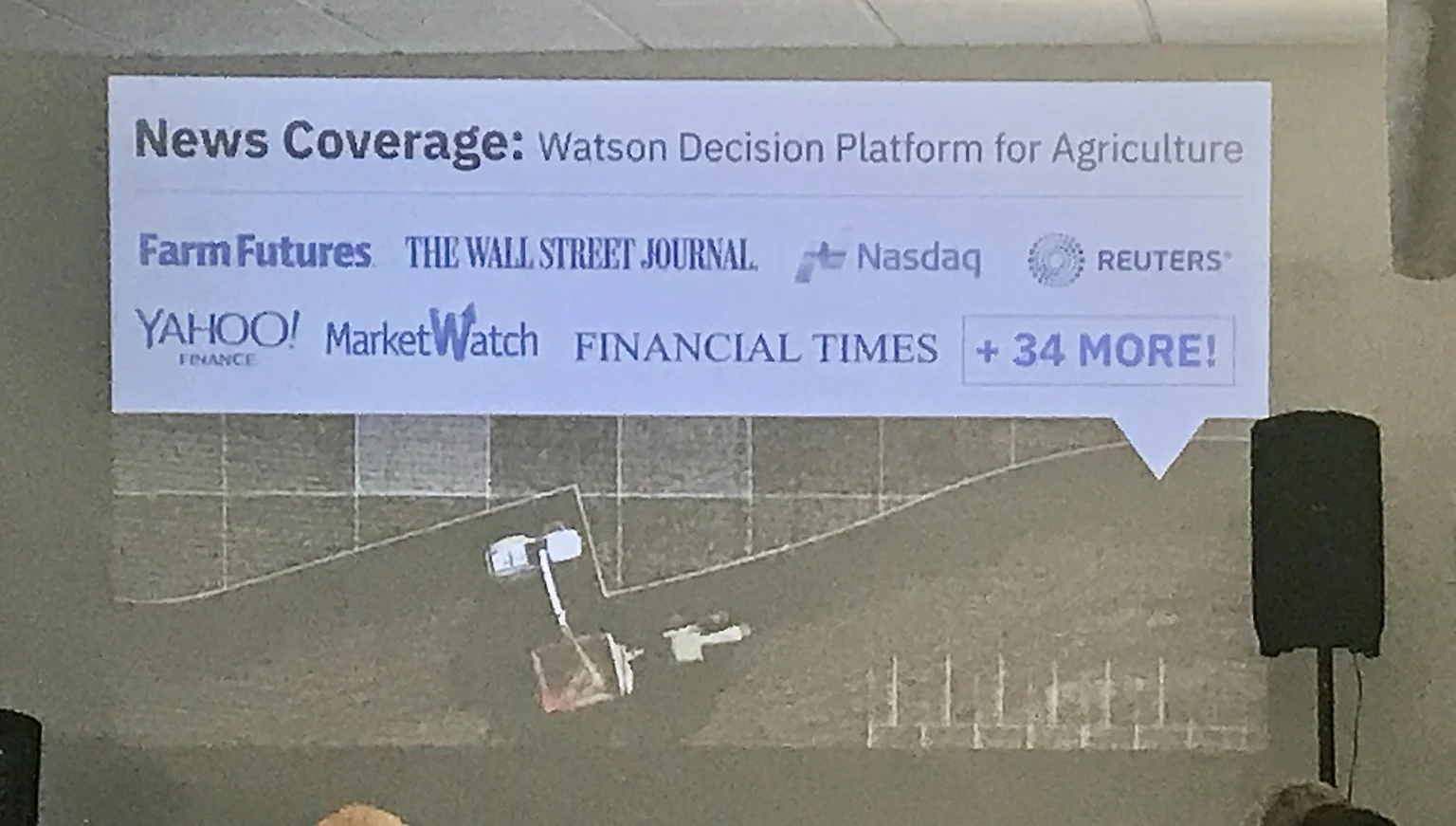 News coverage highlighting the Watson Decision Platform for Agriculture