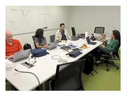 Sushain Pandit in a collaborative product and platform working session